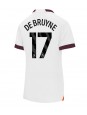 Billige Manchester City Kevin De Bruyne #17 Bortedrakt Dame 2023-24 Kortermet